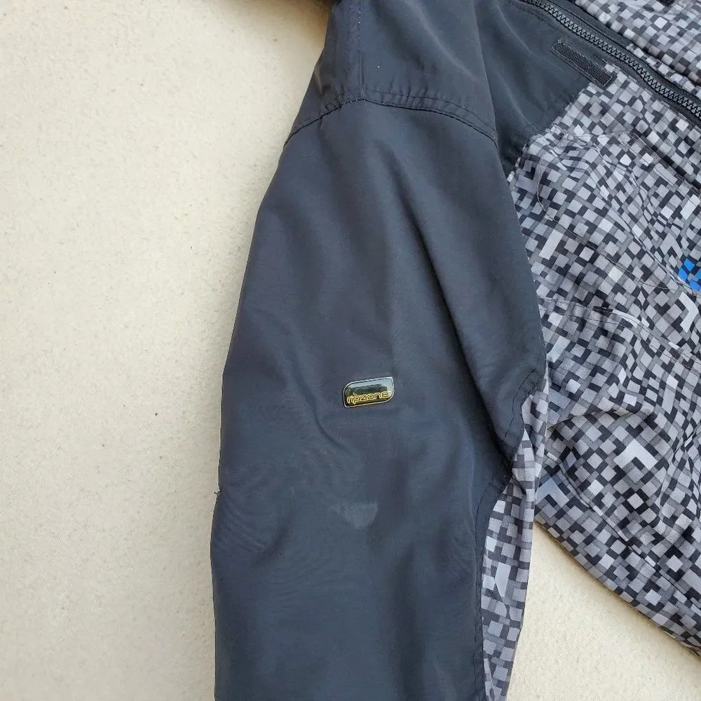 Ripzone Black and Gray Hooded Snow Jacket